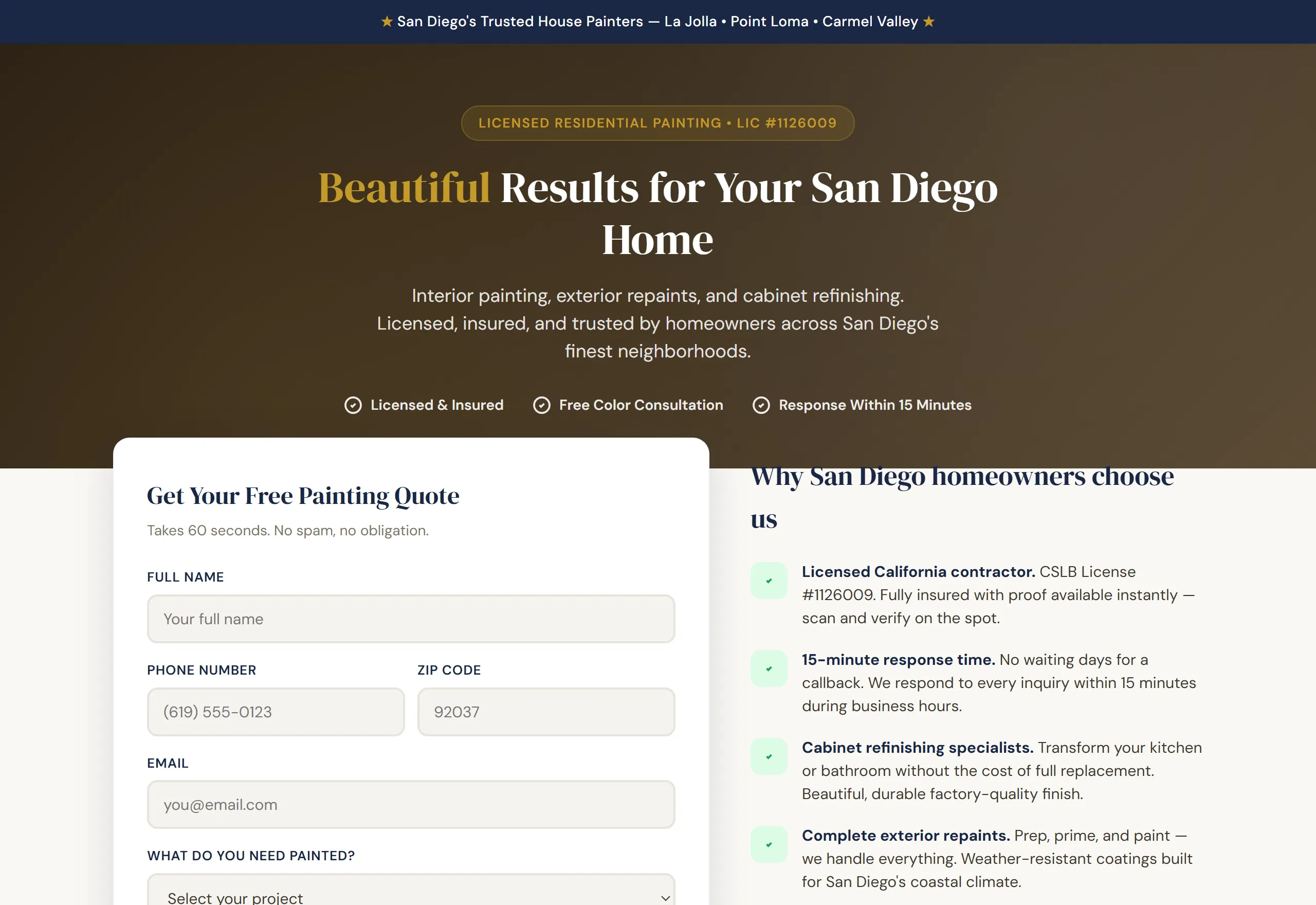 San Diego Painting Quotes preview