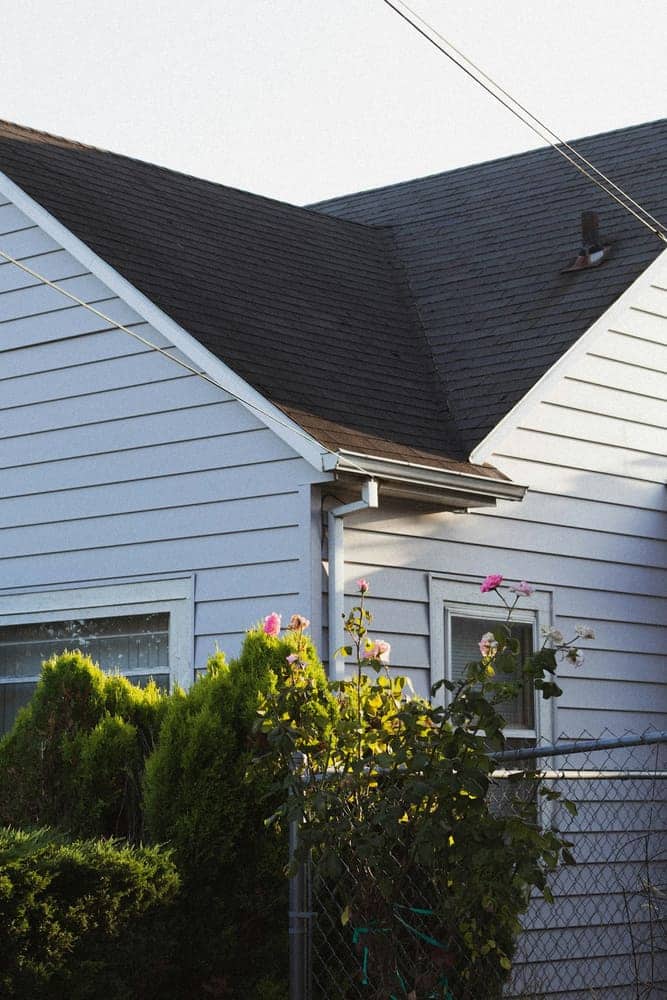 House with a completed architectural shingle roof